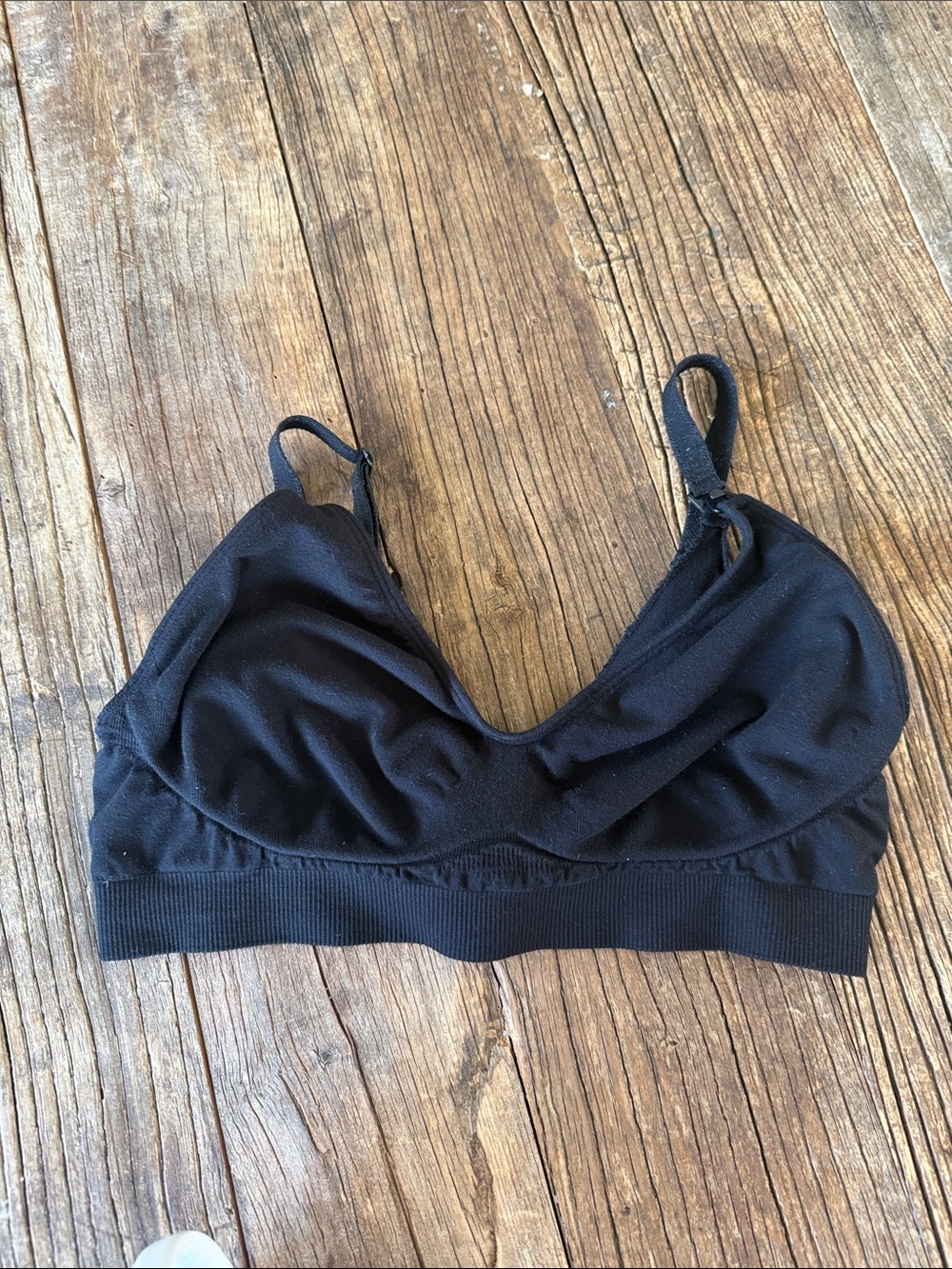 Seraphine Black Seamless Nursing Bralette